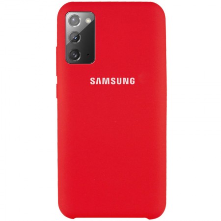 Чехол Silicone Cover (AAA) для Samsung Galaxy Note 20 Красный (7624)