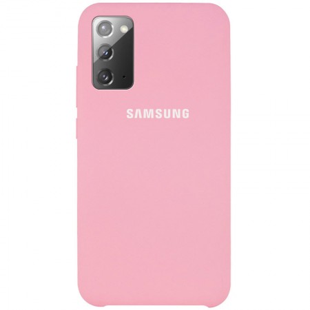 Чехол Silicone Cover (AAA) для Samsung Galaxy Note 20 Рожевий (7625)