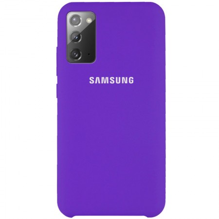 Чехол Silicone Cover (AAA) для Samsung Galaxy Note 20 Фиолетовый (7630)