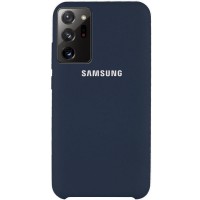 Чехол Silicone Cover (AAA) для Samsung Galaxy Note 20 Ultra Синій (7638)