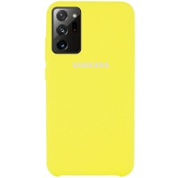 Чехол Silicone Cover (AAA) для Samsung Galaxy Note 20 Ultra Жовтий (7632)
