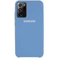 Чехол Silicone Cover (AAA) для Samsung Galaxy Note 20 Ultra Синій (7643)