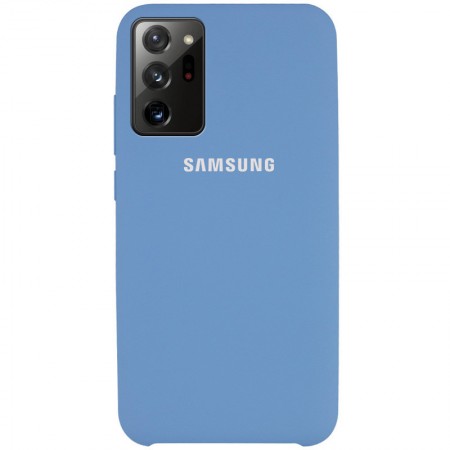 Чехол Silicone Cover (AAA) для Samsung Galaxy Note 20 Ultra Синій (7643)