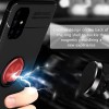 TPU чехол Deen ColorRing под магнитный держатель (opp) для Samsung Galaxy M51 Черный (7676)