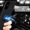 TPU чехол Deen ColorRing под магнитный держатель (opp) для Samsung Galaxy M51 Черный (7677)