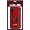 Ударопрочный чехол GETMAN Serge Ring for Magnet для Xiaomi Redmi 9A Червоний (18285)