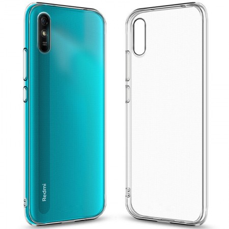 TPU чехол Epic Transparent 1,0mm для Xiaomi Redmi 9A Білий (7691)