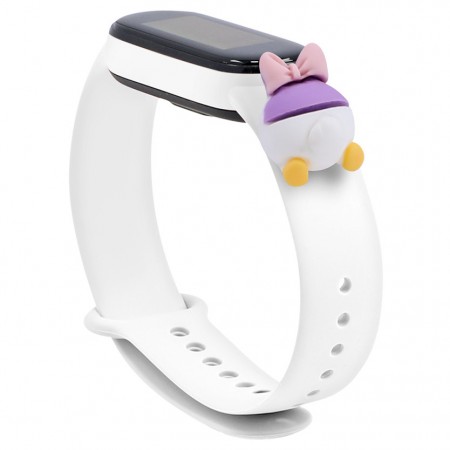 Силиконовый ремешок Cartoon Face для Xiaomi Mi Band 5 / 6 Білий (14208)