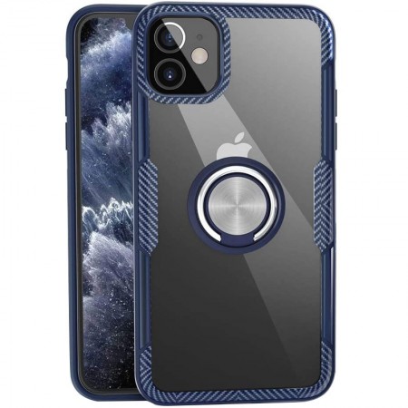 TPU+PC чехол Deen CrystalRing for Magnet (opp) для Apple iPhone 12 mini (5.4'') Синій (7738)