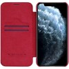 Кожаный чехол (книжка) Nillkin Qin Series для Apple iPhone 12 Pro / 12 (6.1'') Красный (7750)