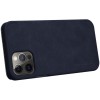 Кожаный чехол (книжка) Nillkin Qin Series для Apple iPhone 12 Pro Max (6.7'') Синий (7756)