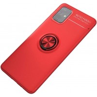 TPU чехол Deen ColorRing под магнитный держатель (opp) для Samsung Galaxy M31s Красный (7871)
