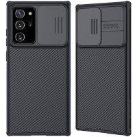 Карбоновая накладка Nillkin Camshield (шторка на камеру) для Samsung Galaxy Note 20 Ultra Чорний (27789)