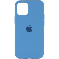 Чехол Silicone Case Full Protective (AA) для Apple iPhone 12 Pro / 12 (6.1'') Блакитний (20446)