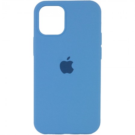 Чехол Silicone Case Full Protective (AA) для Apple iPhone 12 Pro / 12 (6.1'') Голубой (20446)
