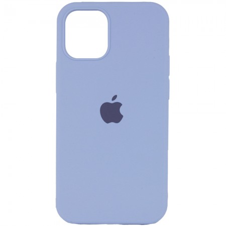 Чехол Silicone Case Full Protective (AA) для Apple iPhone 12 Pro / 12 (6.1'') Голубой (8034)