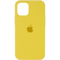 Чехол Silicone Case Full Protective (AA) для Apple iPhone 12 Pro / 12 (6.1'') Жовтий (8032)