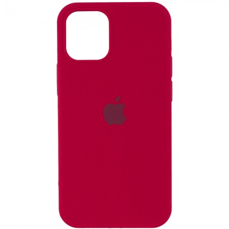 Чехол Silicone Case Full Protective (AA) для Apple iPhone 12 Pro / 12 (6.1'') Червоний (8012)