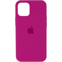 Чехол Silicone Case Full Protective (AA) для Apple iPhone 12 Pro / 12 (6.1'') Малиновий (8013)