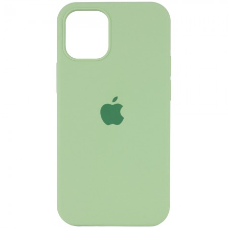 Чехол Silicone Case Full Protective (AA) для Apple iPhone 12 Pro / 12 (6.1'') М'ятний (20438)