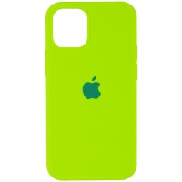 Чехол Silicone Case Full Protective (AA) для Apple iPhone 12 Pro / 12 (6.1'') Салатовий (8027)