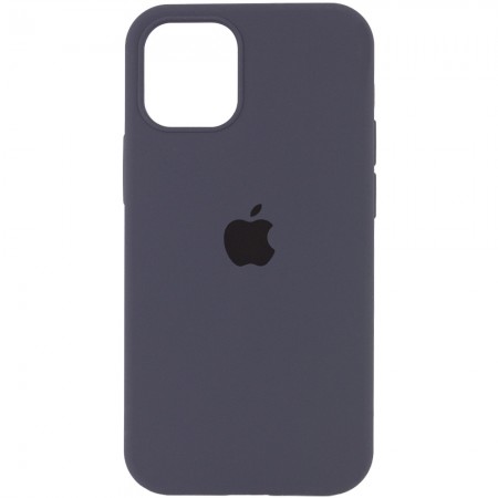 Чехол Silicone Case Full Protective (AA) для Apple iPhone 12 Pro / 12 (6.1'') Серый (8014)