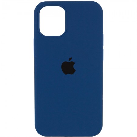 Чехол Silicone Case Full Protective (AA) для Apple iPhone 12 Pro / 12 (6.1'') Синий (8008)