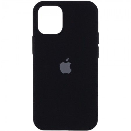 Чехол Silicone Case Full Protective (AA) для Apple iPhone 12 Pro / 12 (6.1'') Черный (8017)