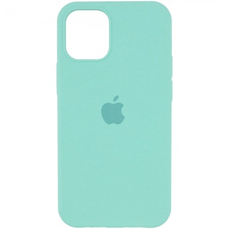 Чехол Silicone Case Full Protective (AA) для Apple iPhone 12 Pro / 12 (6.1'') Бирюзовый (8043)
