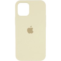 Чехол Silicone Case Full Protective (AA) для Apple iPhone 12 Pro / 12 (6.1'') Бежевий (8037)
