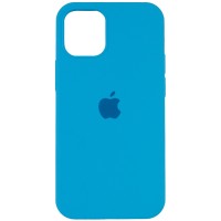 Чехол Silicone Case Full Protective (AA) для Apple iPhone 12 Pro / 12 (6.1'') Блакитний (8040)