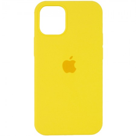 Чехол Silicone Case Full Protective (AA) для Apple iPhone 12 Pro Max (6.7'') Жовтий (23507)