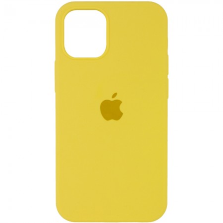 Чехол Silicone Case Full Protective (AA) для Apple iPhone 12 Pro Max (6.7'') Жовтий (8101)