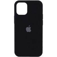 Чехол Silicone Case Full Protective (AA) для Apple iPhone 12 Pro Max (6.7'') Черный (8126)
