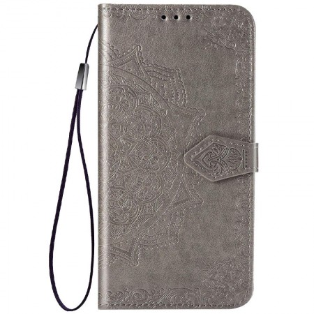 Кожаный чехол (книжка) Art Case с визитницей для Samsung Galaxy M31s Сірий (8141)
