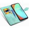 Кожаный чехол (книжка) Art Case с визитницей для Realme C11 Бирюзовый (8135)