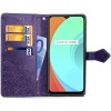 Кожаный чехол (книжка) Art Case с визитницей для Realme C11 Фіолетовий (8136)