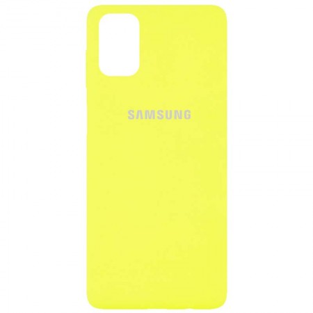 Чехол Silicone Cover Full Protective (AA) для Samsung Galaxy M51 Желтый (8222)