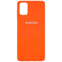 Чехол Silicone Cover Full Protective (AA) для Samsung Galaxy M51 Помаранчевий (8213)