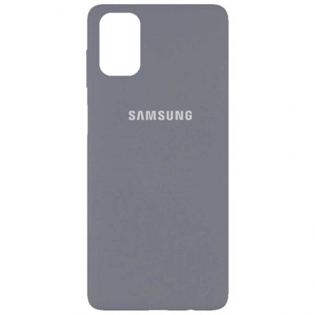 Чехол Silicone Cover Full Protective (AA) для Samsung Galaxy M51 Серый (8204)