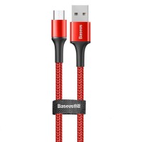 Дата кабель Baseus Halo Data Micro USB Cable 3A (1m) Червоний (14227)