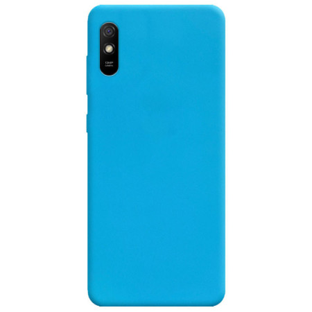 Силиконовый чехол Candy для Xiaomi Redmi 9A Блакитний (8228)