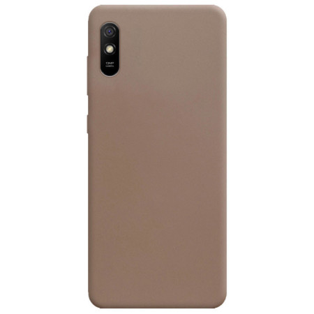 Силиконовый чехол Candy для Xiaomi Redmi 9A Коричневий (8232)