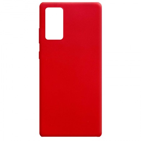 Силиконовый чехол Candy для Samsung Galaxy Note 20 Червоний (8329)