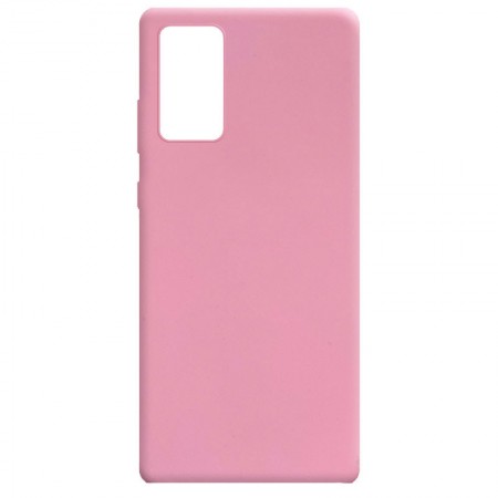 Силиконовый чехол Candy для Samsung Galaxy Note 20 Рожевий (8330)