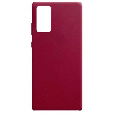 Силиконовый чехол Candy для Samsung Galaxy Note 20 Червоний (8323)