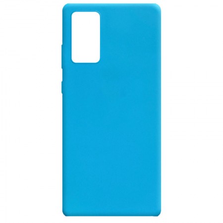 Силиконовый чехол Candy для Samsung Galaxy Note 20 Голубой (8324)