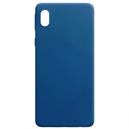 Силиконовый чехол Candy для Samsung Galaxy M01 Core / A01 Core Синий (8347)