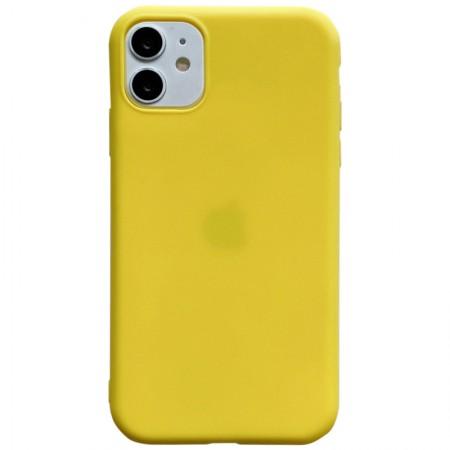 Силиконовый чехол Candy для Apple iPhone 11 (6.1'') Желтый (8353)