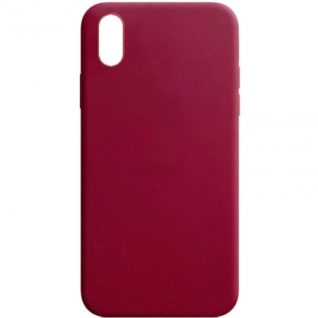 Силиконовый чехол Candy для Apple iPhone XR (6.1'') Красный (8421)